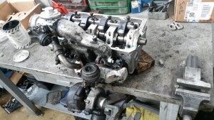 revisione testa 2.0tdi vw audi a4